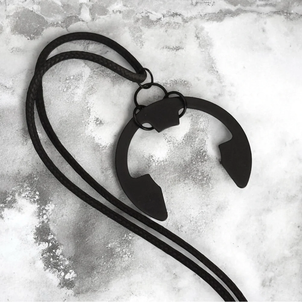 5 For $25💫Black Grunge Industrial Hardware Pendant